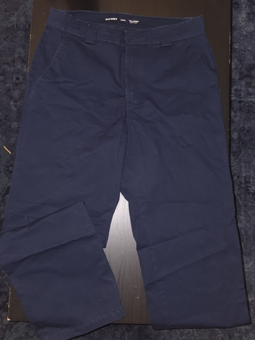 Old Navy Dark Navy Straight Fit Chinos